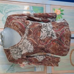 Chico's 100 % cotton pullover shirt size 0